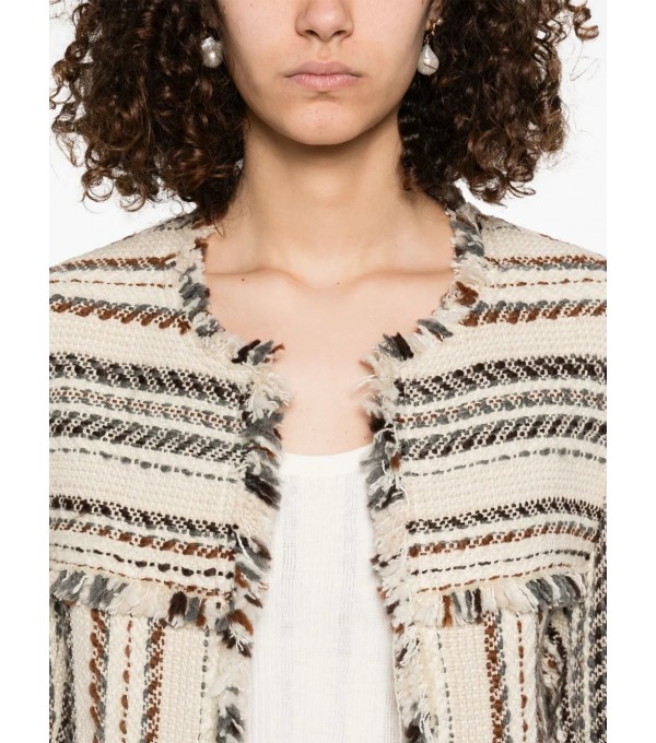 IZARIA GB-Chaqueta jacquard rayas