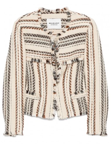 IZARIA GB-Chaqueta jacquard rayas