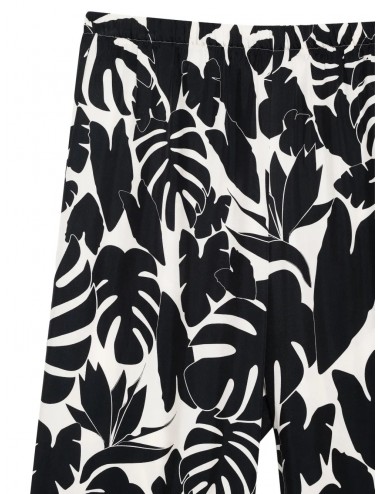 ELAIN-Pantalón amplio estampado