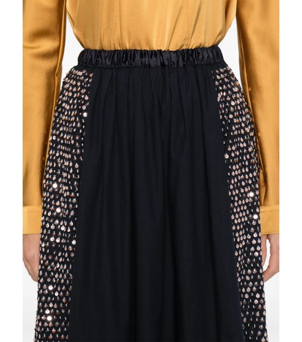 Falda popelin paillettes