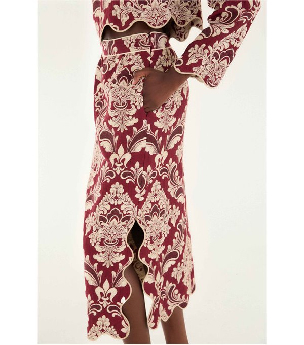 Falda bicolor jacquard Falda bicolor jacquard