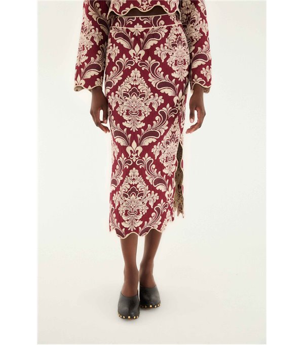 Falda bicolor jacquard Falda bicolor jacquard