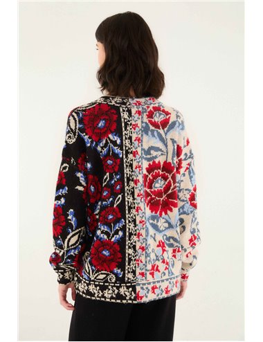Cardigan bicolor