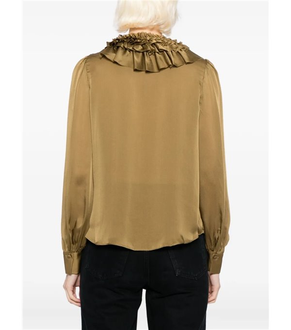 ROUEN - Ruffled silk shirt
