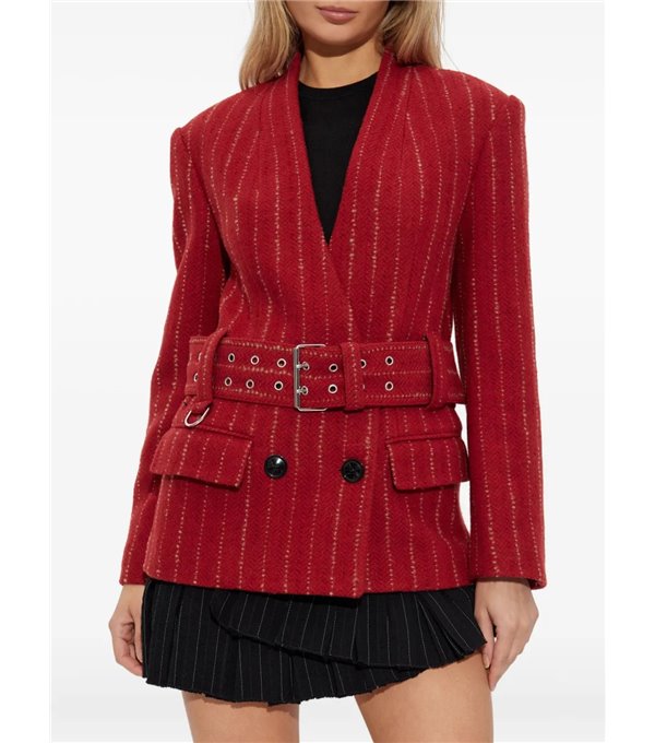 FYMA-Blazer rayas y cinturón