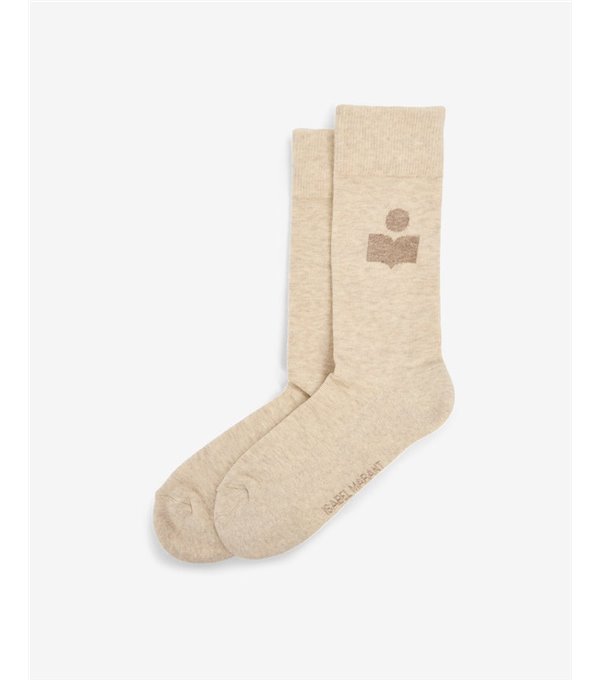 SILOKI - Logo socks - beige SILOKI - Logo socks - beige