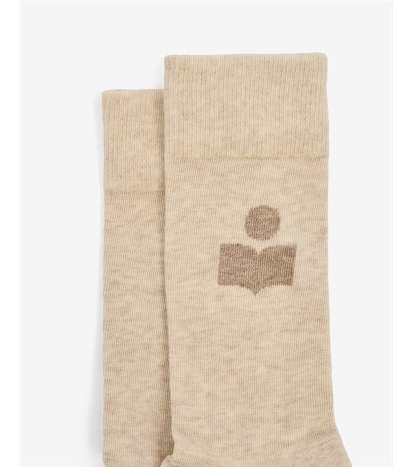 SILOKI - Logo socks - beige SILOKI - Logo socks - beige