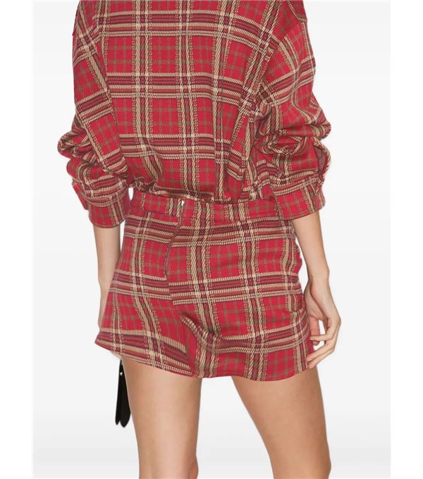 GISEN - Checkered mini skirt