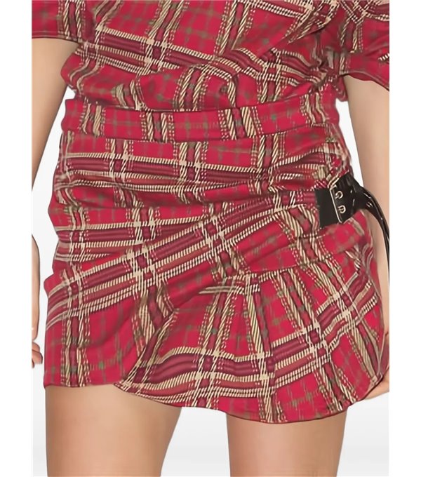GISEN - Checkered mini skirt