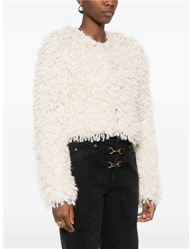 FEDRA - Chaqueta crop flecos