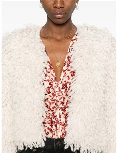 FEDRA - Chaqueta crop flecos