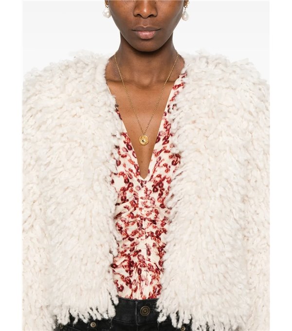 FEDRA - Chaqueta crop flecos