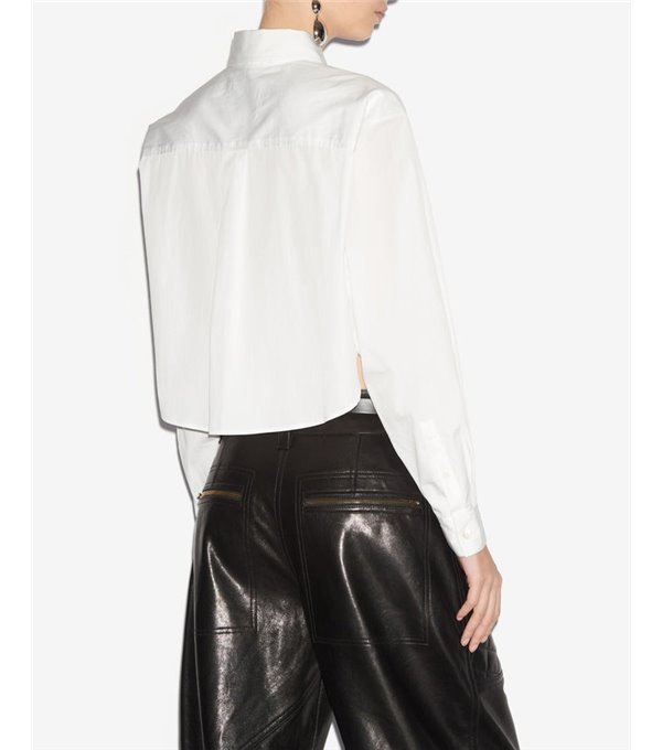 FLEORA-Camisa popelin crop FLEORA-Camisa popelin crop