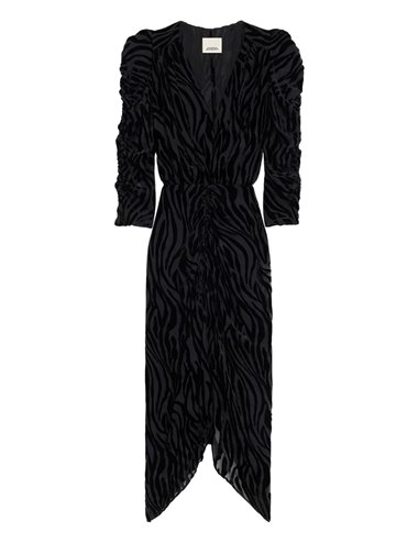 NEMIL-Vestido devoré cebra