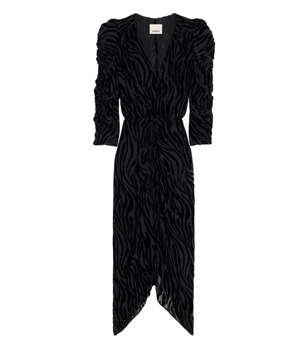 NEMIL-Vestido devoré cebra NEMIL-Vestido devoré cebra
