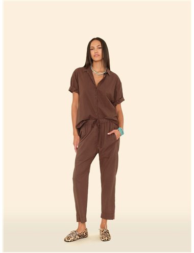 DRAPER - Fine Cotton Trousers - Brown