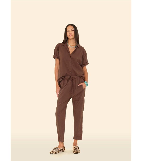 DRAPER - Fine Cotton Trousers - Brown DRAPER - Fine Cotton Trousers - Brown