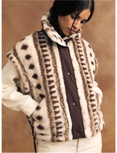 RAVENA-Chaleco jacquard