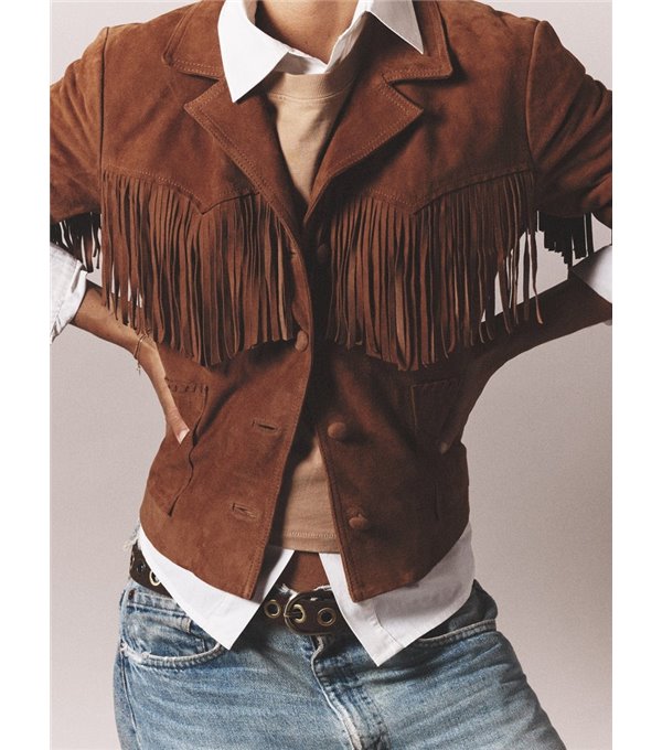 BRONCO fringed suede jacket