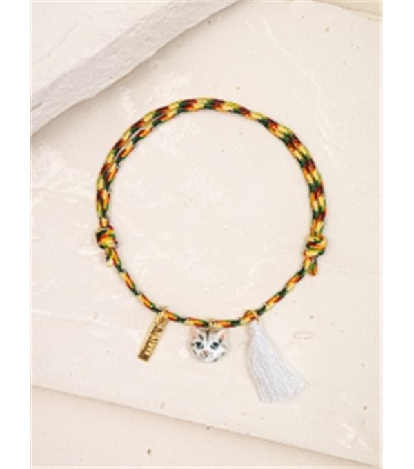 Pulsera cuerda - gatito