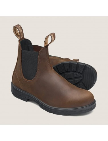 Botín marrón piel suave y lisa