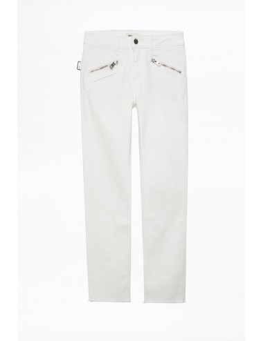 C/Denim cremallera blanco