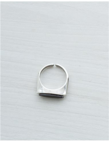 Anillo plano-negro