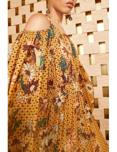 NOEMI - Vestido estampado - ámbar